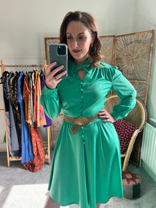 70s Jade Green Dress