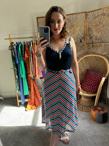 70s Striped Sun Dress