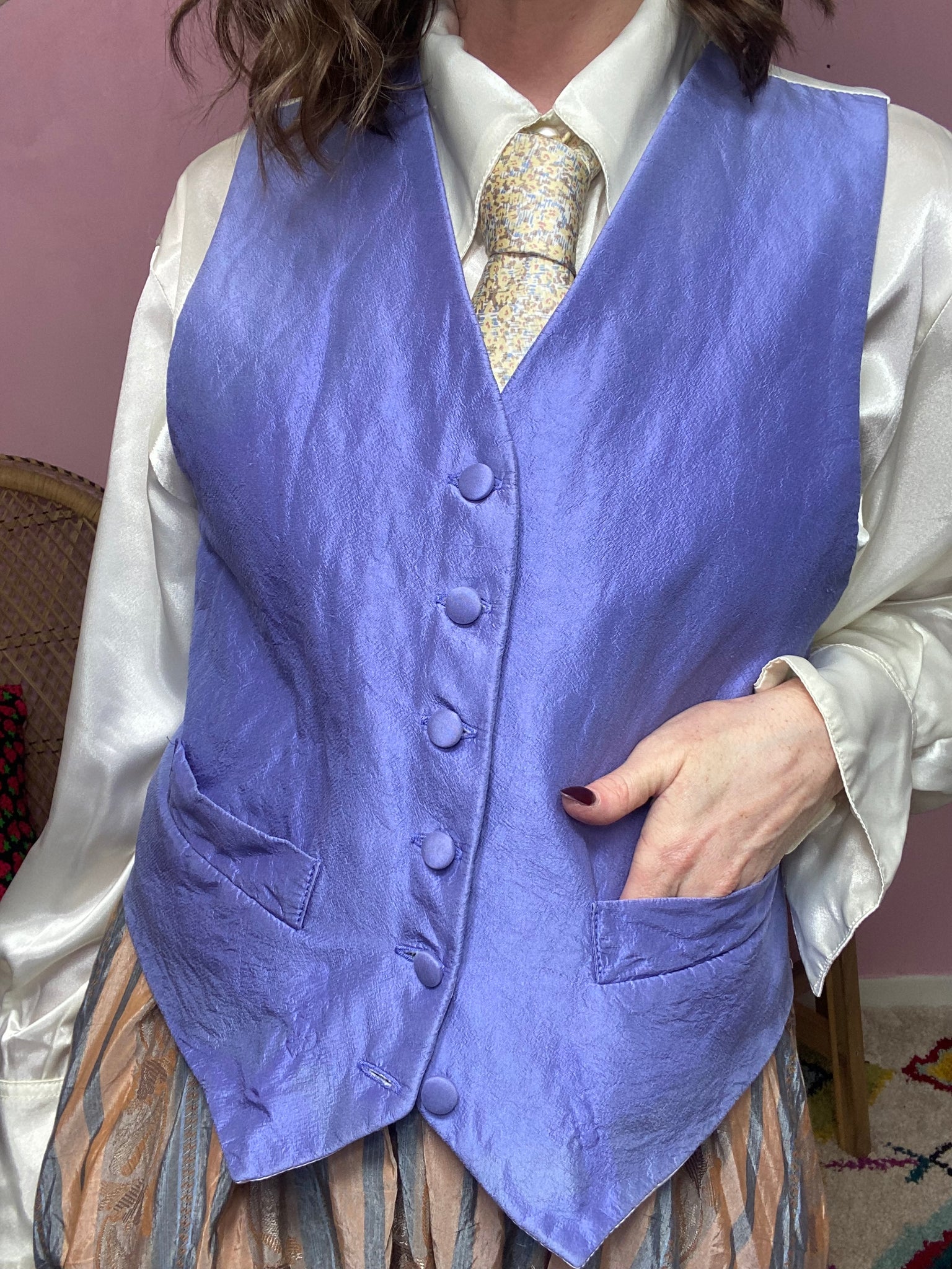 Cornflower Blue Waiscoat