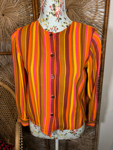 70s Striped Blouse